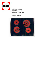 Miele KM 537 Notice De Montage Et D'utilisation