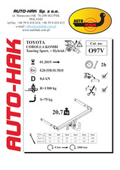 AUTO-HAK O97V Mode D'emploi