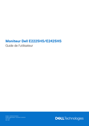 Dell E2225HS Guide De L'utilisateur