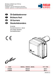 Riello Burners Gulliver RG0.2R Manuel D'entretien