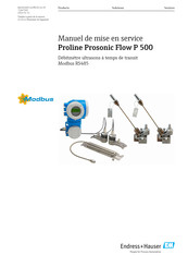 Endress+Hauser Proline Prosonic Flow P 500 Manuel De Mise En Service