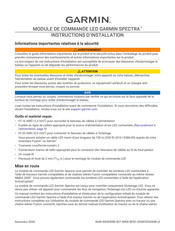 Garmin Spectra LC102 Instructions D'installation