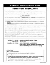 Mazda 0000-8F-Z80A Instructions D'installation