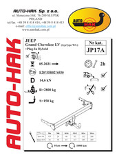 AUTO-HAK JP17A Mode D'emploi