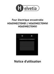 Helvetia HO601MEC70MN1 Notice D'utilisation