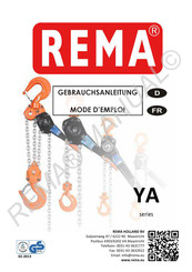 REMA YA-320 Mode D'emploi