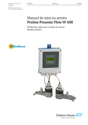 Endress+Hauser Proline Prosonic Flow W 400 Manuel De Mise En Service