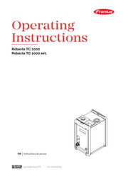 Fronius Robacta TC 1000 Instructions De Service