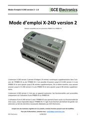 GCE Electronics X-24D Mode D'emploi