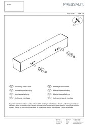 Pressalit R1201 Notice De Montage