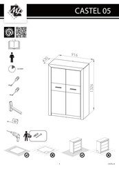 ML MEBLE CASTEL 05 Instructions De Montage