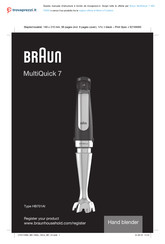 Braun MQ 7025 Serie Mode D'emploi