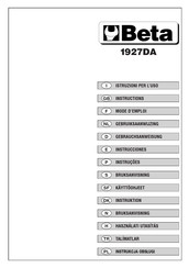 Beta 1927DA Mode D'emploi