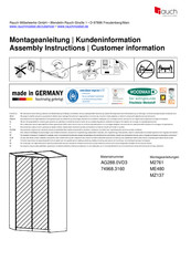 Rauch Vandor AG288.0VD3 Instructions De Montage