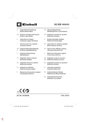 EINHELL GC-EM 1800/43 Instructions D'origine