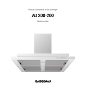 Gaggenau AI 200-700 Notice D'utilisation Et De Montage