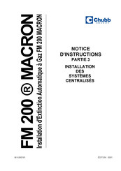 Chubb FM 200 MACRON Notice D'instructions