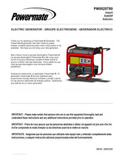 Powermate PM0525750 Mode D'emploi