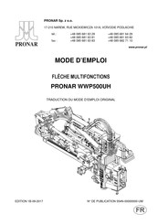 PRONAR WWP500UH Mode D'emploi