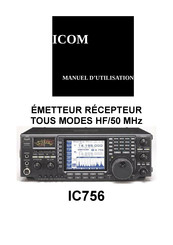 Icom IC756 Manuel D'utilisation