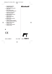 EINHELL 42.598.10 Mode D'emploi D'origine