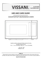 Vissani VSCMWE11S2SW-10 Guide D'utilisation Et D'entretien