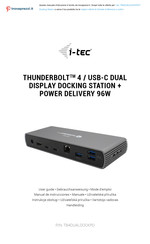 i-tec TB4DUALDOCKPD Mode D'emploi