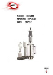 Kenwood HDP401WH Instructions