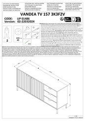 Dedeman UP 01486 Instructions D'assemblage