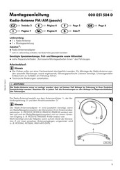 Volkswagen 000 051 504 D Instructions De Montage