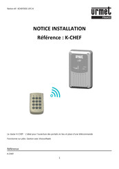 Urmet K-CHEF Notice Installation