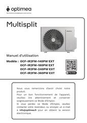 Optimea Multisplit OCF-IR2FM-140PW EXT Manuel D'utilisation