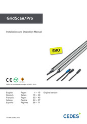 Cedes GridScan/Pro Manuel D'installation Et D'opération