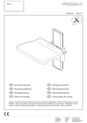 Pressalit R5520 Notice De Montage