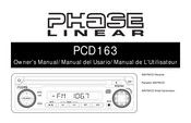 Phase Linear PCD163 Manuel De L'utilisateur