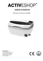 activeshop CD-4830 Mode D'emploi