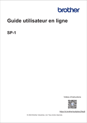 Brother SP-1 Guide Utilisateur En Ligne