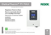 Resol DeltaTherm PV MAX Manuel Pour Le Technicien Habilité