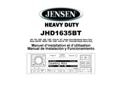 Jensen JHD1635BT Manuel D'installation Et D'utilisation