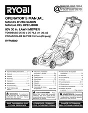 Ryobi RYPM8001 Manuel D'utilisation