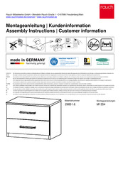 Rauch BURANO M1354 Instructions De Montage