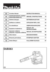 Makita DUB363ZV Manuel D'instructions