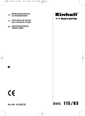 EINHELL Bavaria 44.302.32 Instructions De Service