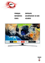 Samsung UE65MU6405 Manuel