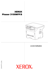 Xerox Phaser 3100MFP/S Livret D'utilisation