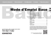 Onkyo TX-RZ1100 Mode D'emploi Base