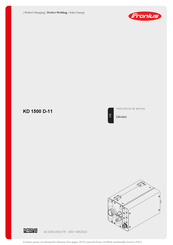 Fronius KD 1500 D-11 Instructions De Service