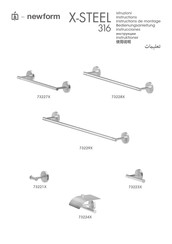 newform X-STEEL 316 73227X Instructions De Montage