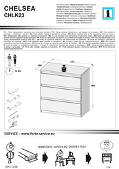 Forte CHELSEA CHLK23 Notice De Montage