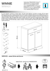 Forte WNK431 Notice De Montage